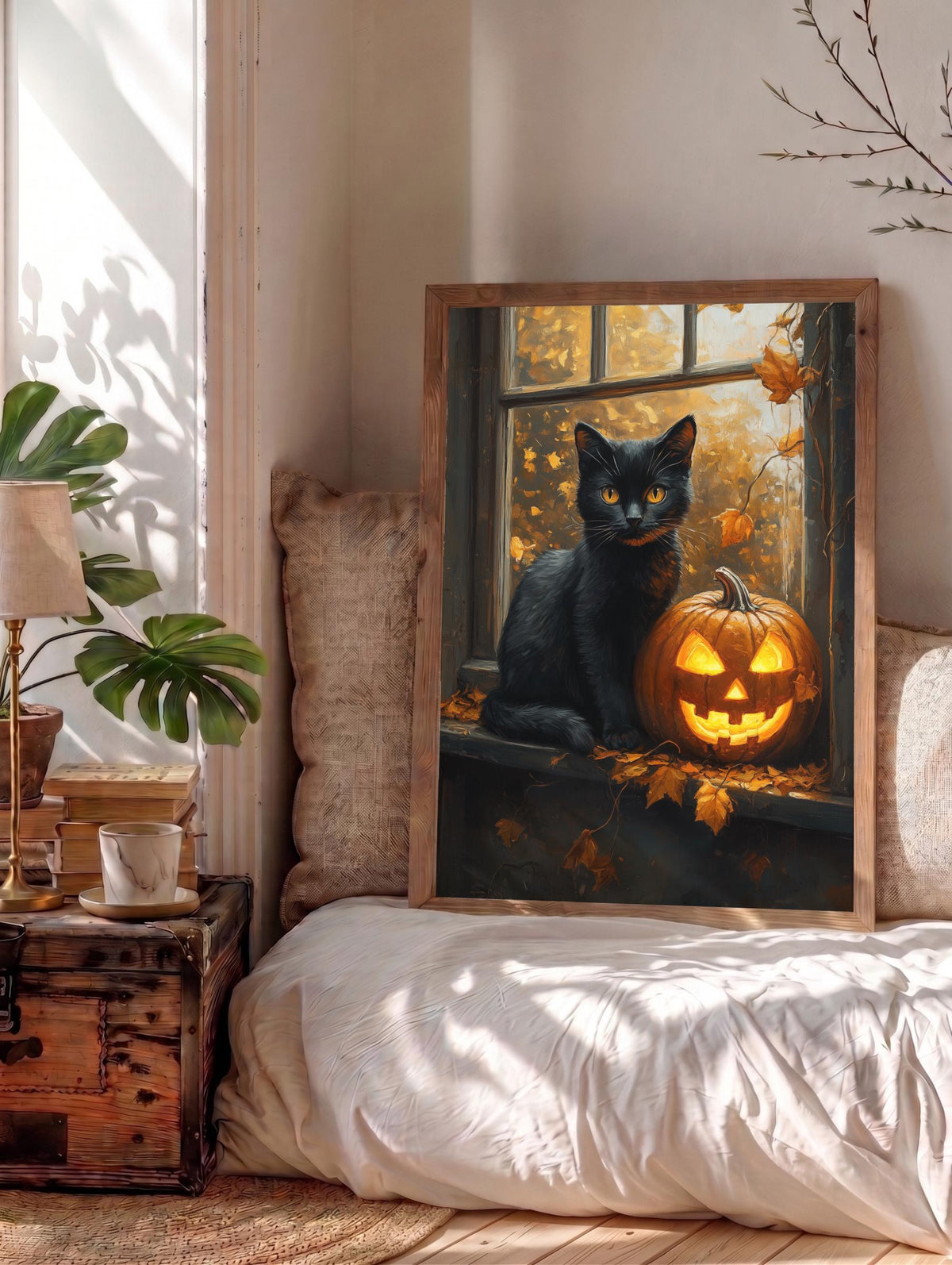 Black Cat Pumpkin Wall Art — view 14 of 20