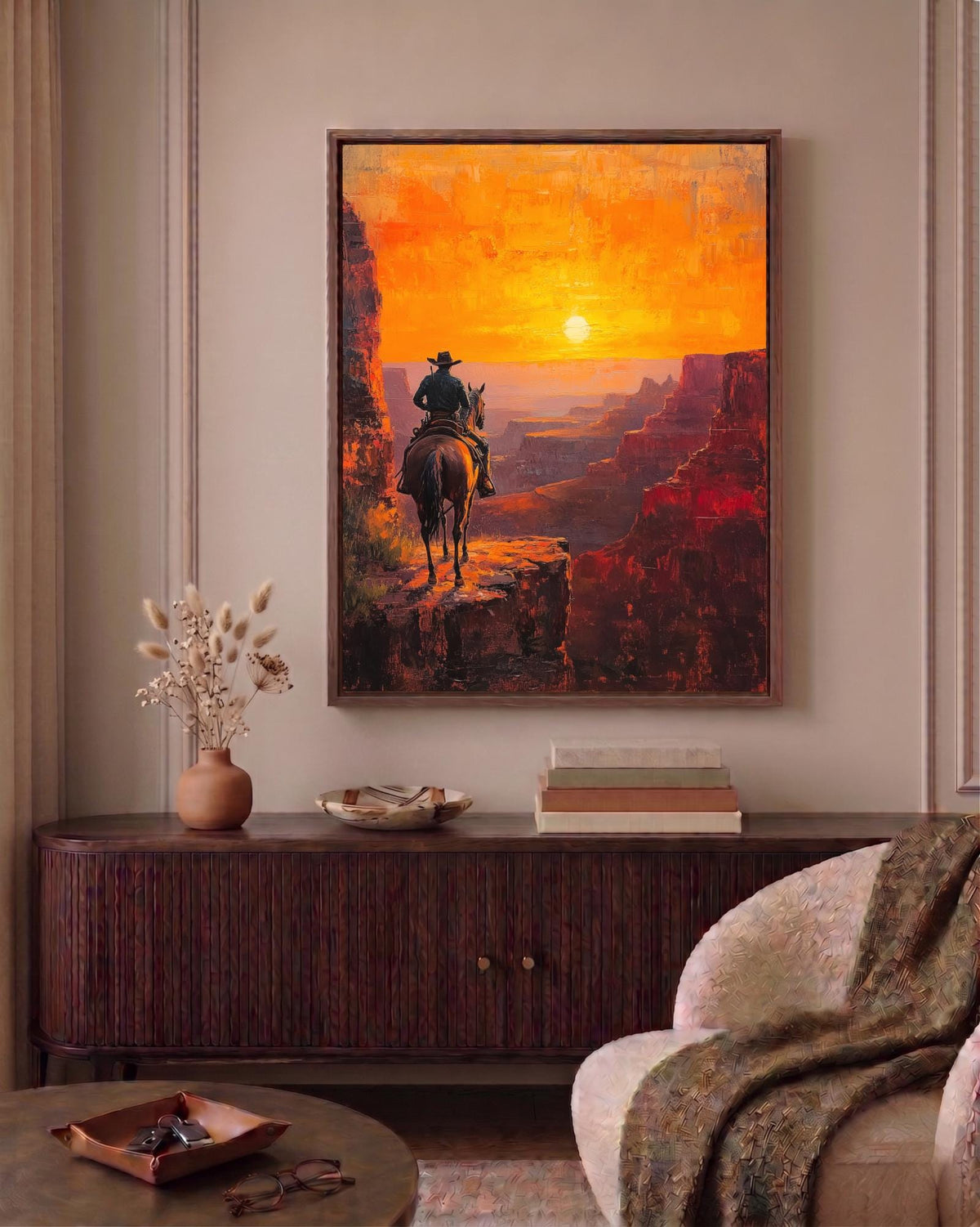Grand Canyon framed canvas printed on cotton and framed in solid wood