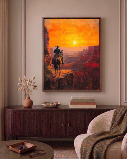 Grand Canyon framed canvas printed on cotton and framed in solid wood