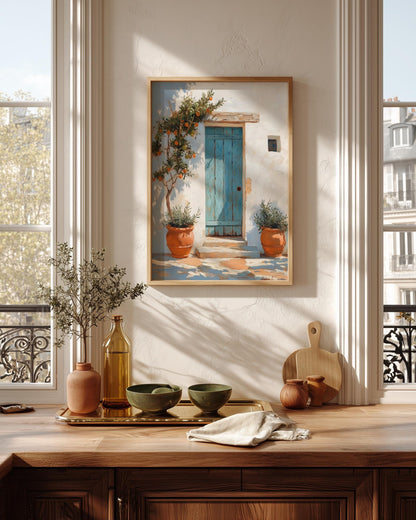 Impasto oil-painting style art on cotton canvas, made to order in seven sizes