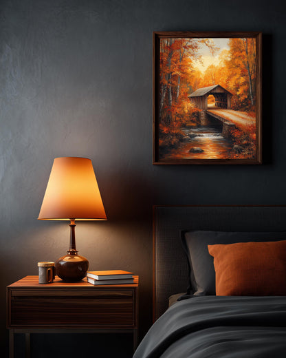 New Hampshire Covered Bridge Wall Art — view 12 of 20