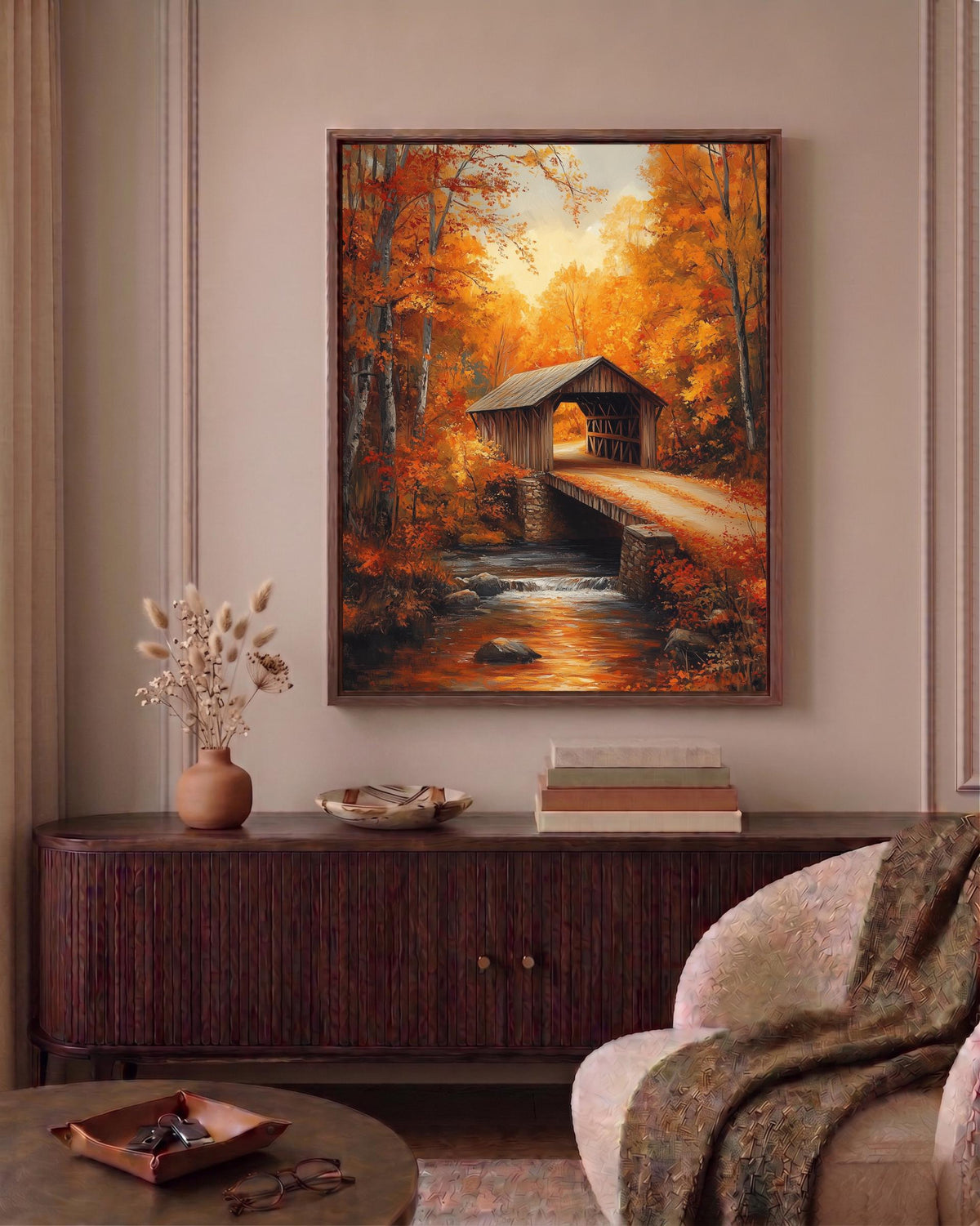 Impasto oil-painting style print on cotton canvas, made to order in seven sizes