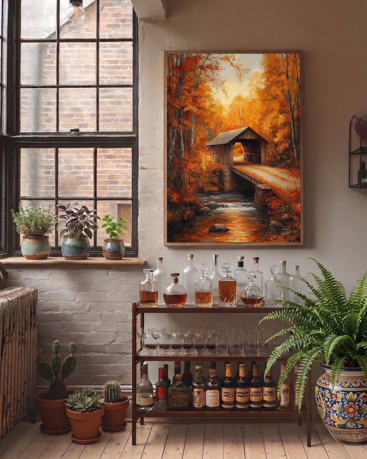 New Hampshire Covered Bridge Wall Art — view 5 of 20