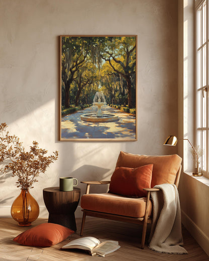 Savannah framed canvas hand-framed in solid wood, ready to hang out of the box