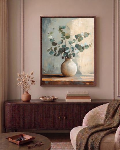 Oil-painting style branch study, made to order and ready to hang