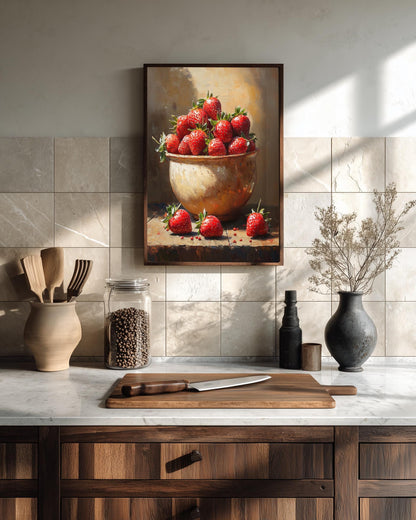 Strawberry Still Life Wall Art — view 9 of 20