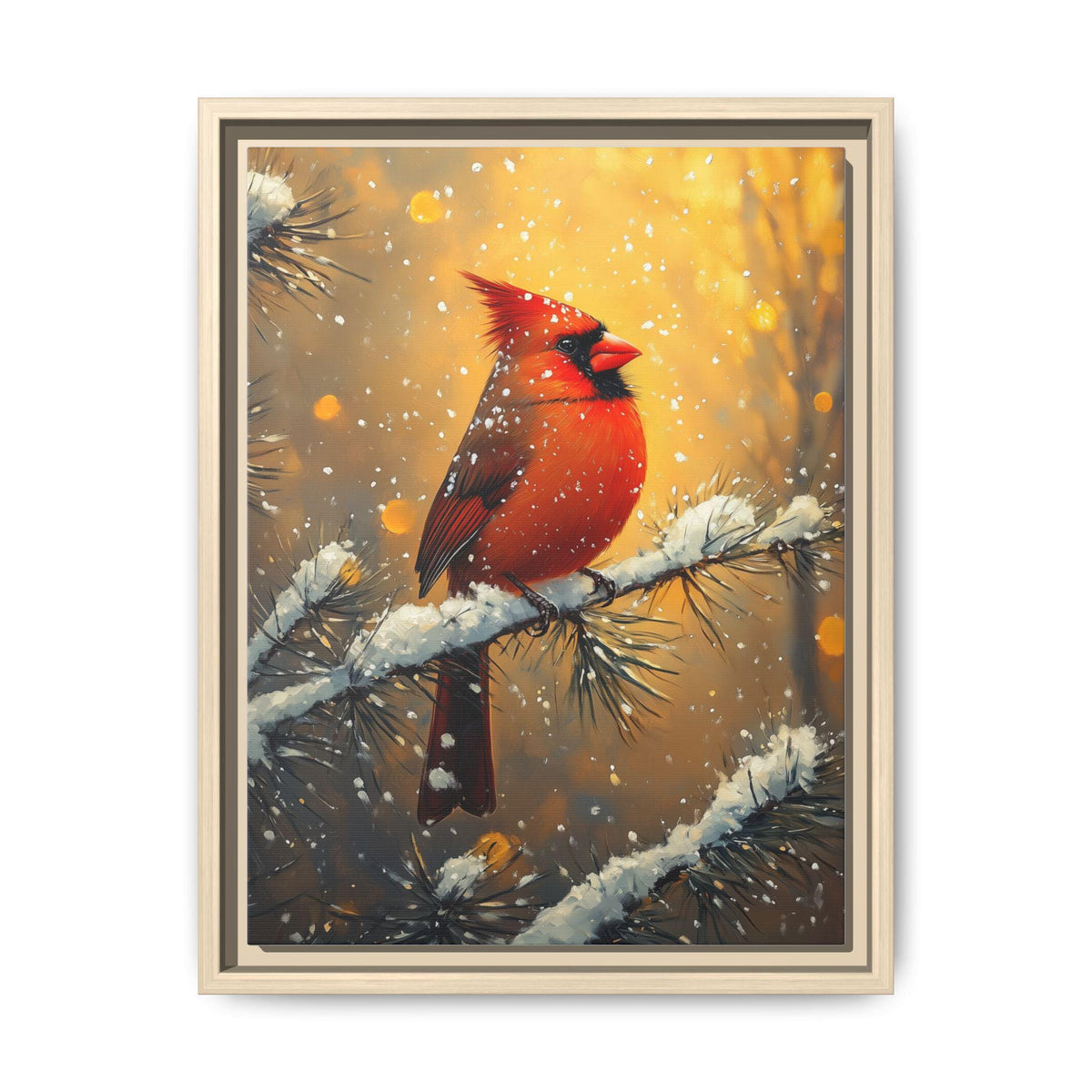 Cardinal Wall Art — framed canvas print by Cenzio Atelier