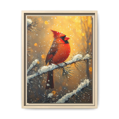 Cardinal Wall Art — framed canvas print by Cenzio Atelier