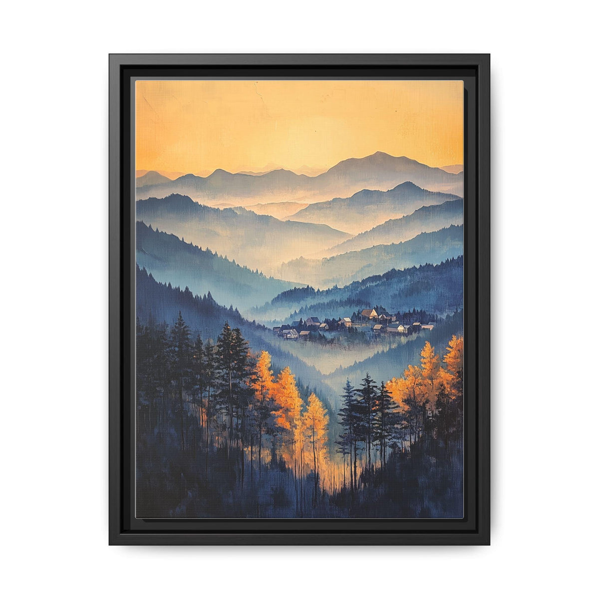 Asheville Wall Art — painterly wall art printed and framed to order