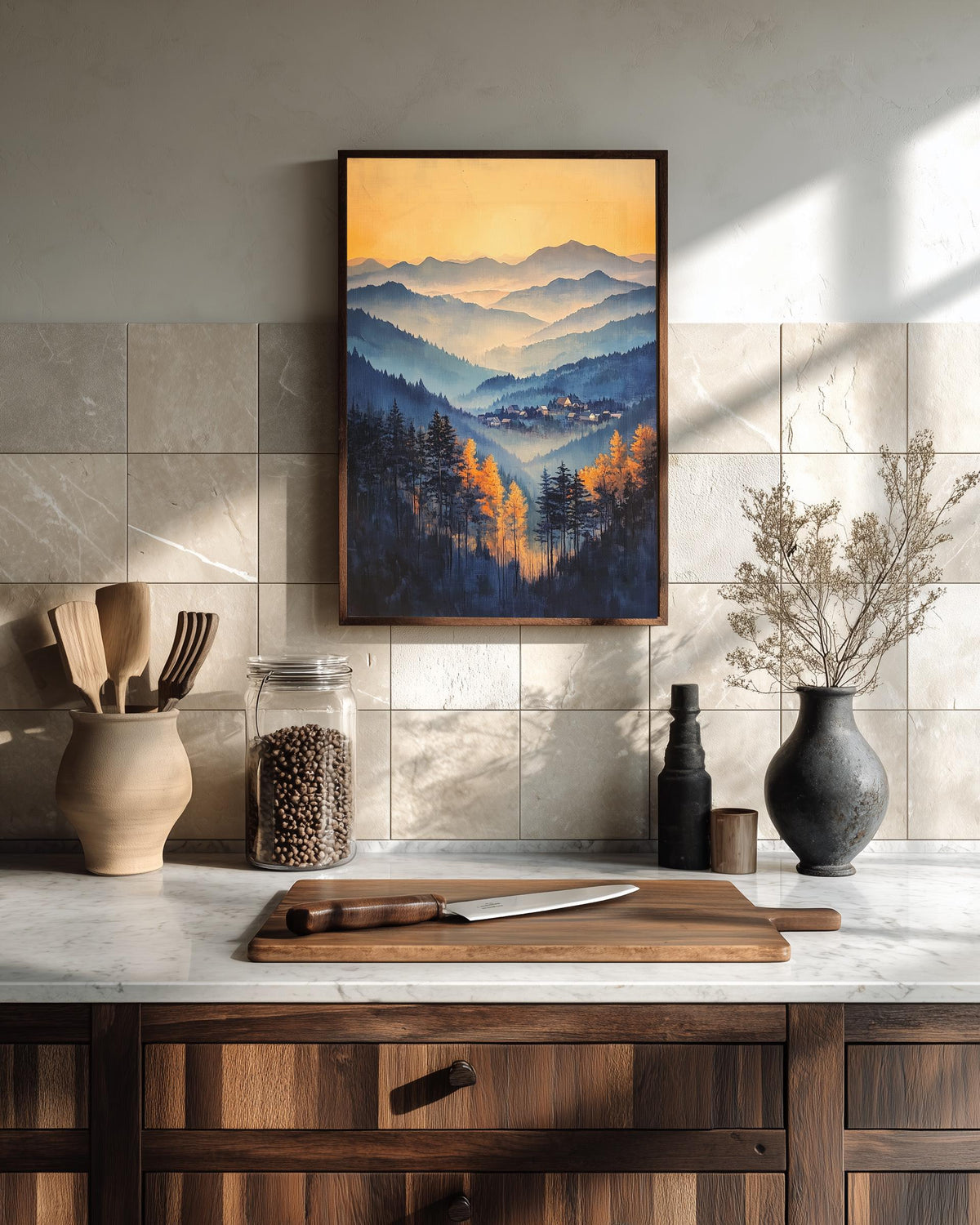 Asheville Wall Art — painterly wall art printed and framed to order
