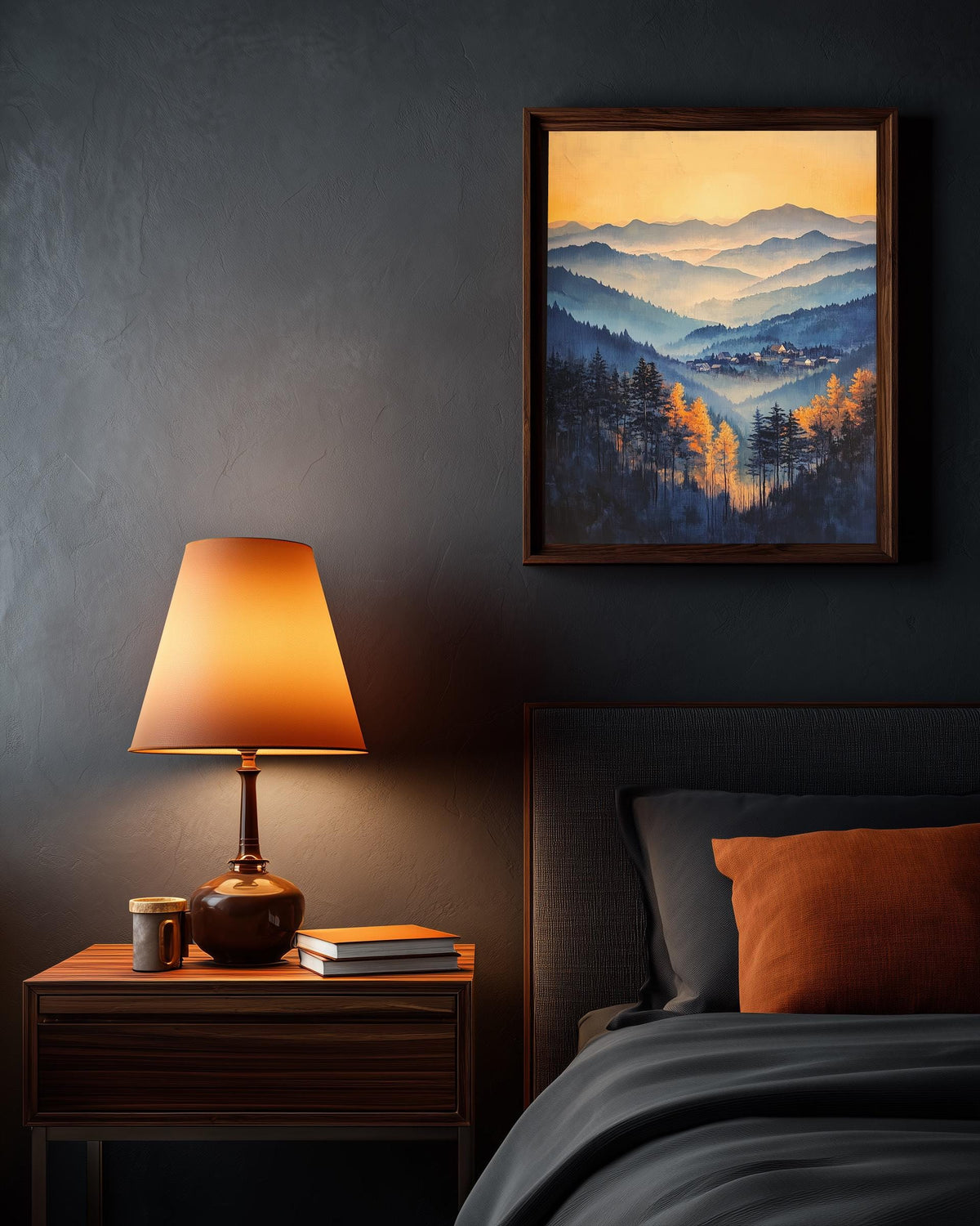 Asheville Wall Art — framed canvas print by Cenzio Atelier