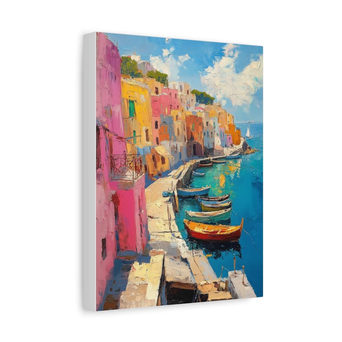 Procida Wall Art — Cenzio Atelier framed canvas, made to order