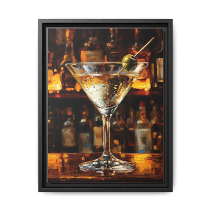 Martini Cocktail Wall Art — painterly wall art printed and framed to order