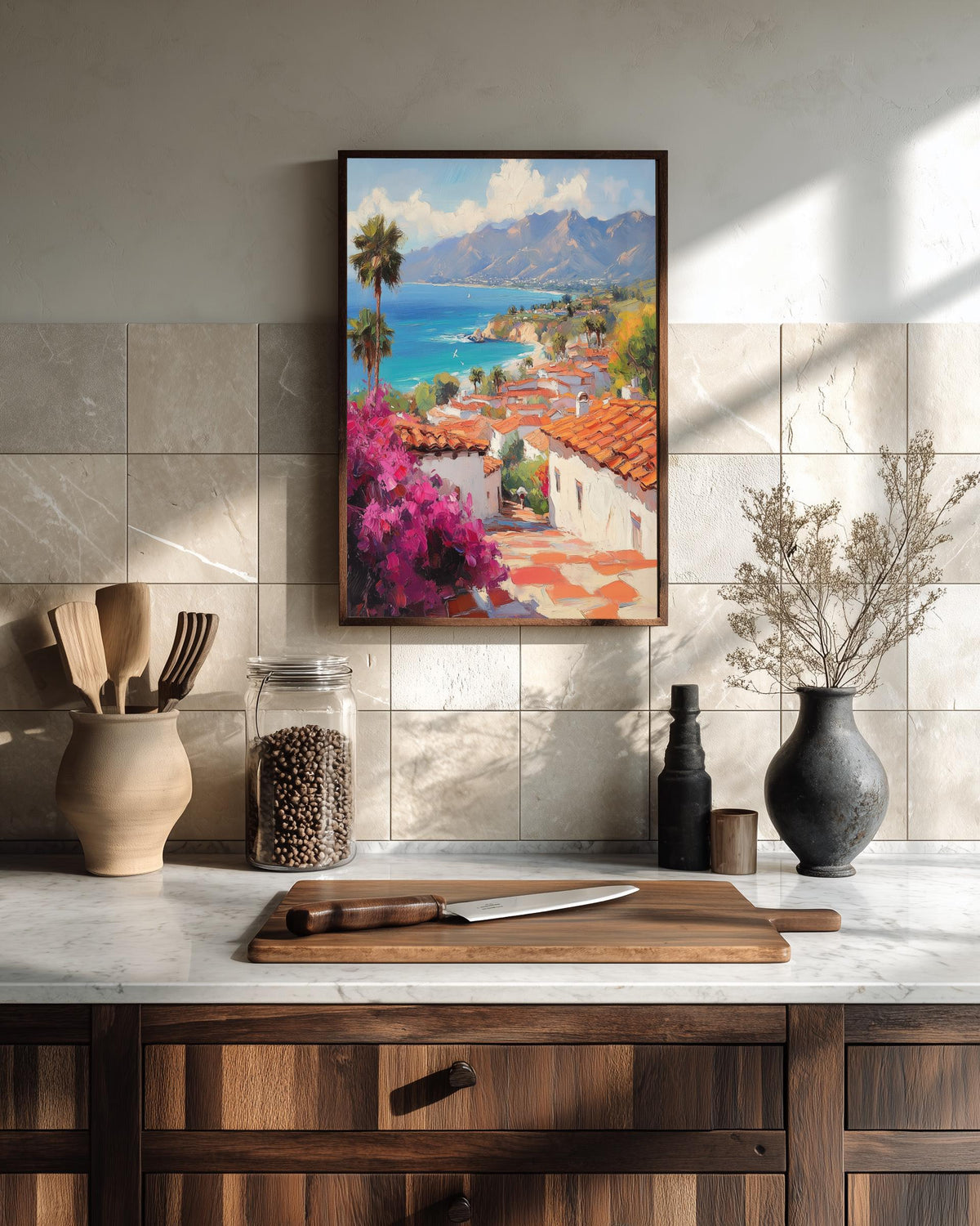 Santa Barbara Wall Art — painterly wall art printed and framed to order