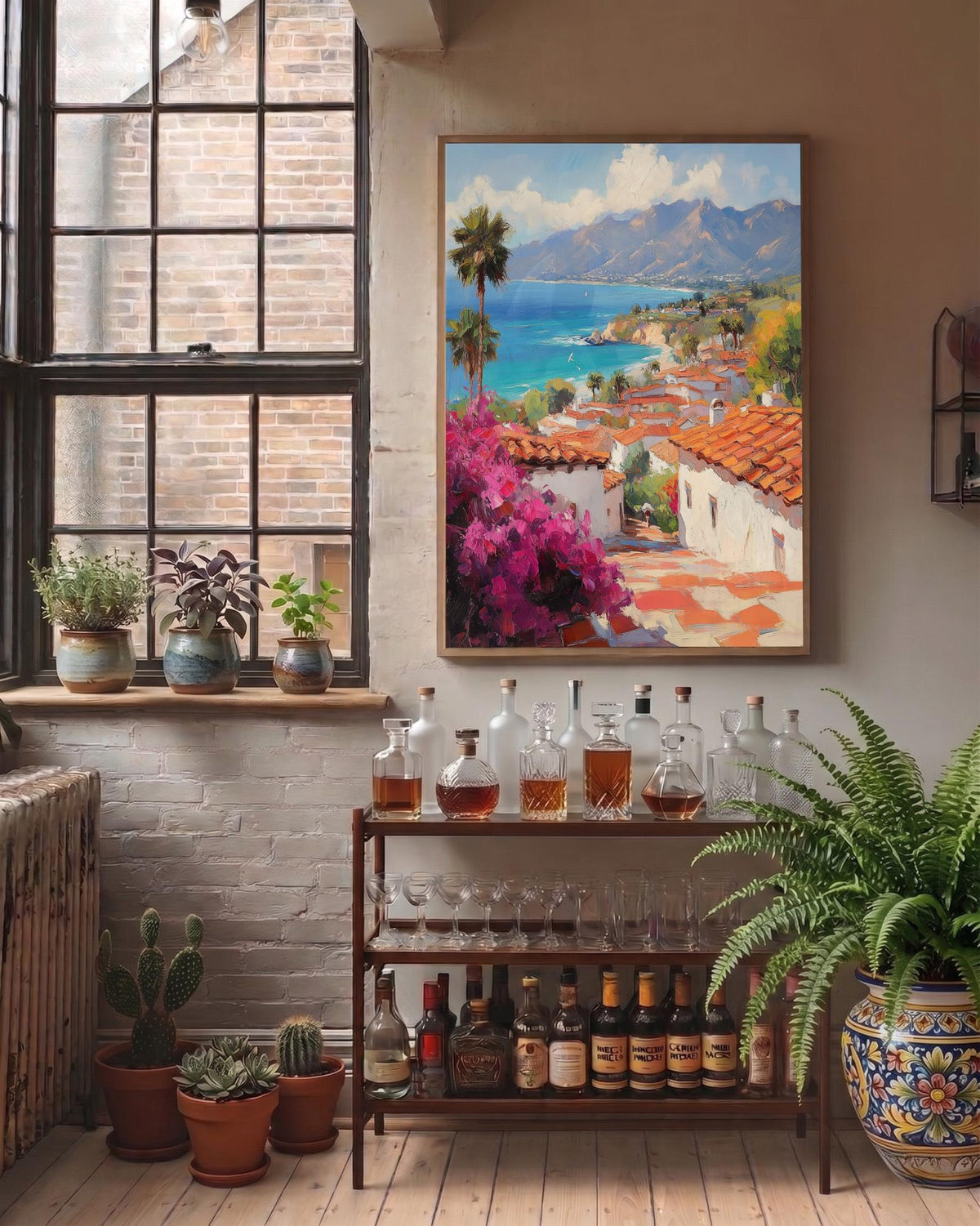 Santa Barbara Wall Art — Cenzio Atelier framed canvas, made to order