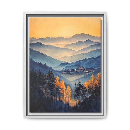 Asheville Wall Art — museum-grade cotton canvas in a solid wood frame
