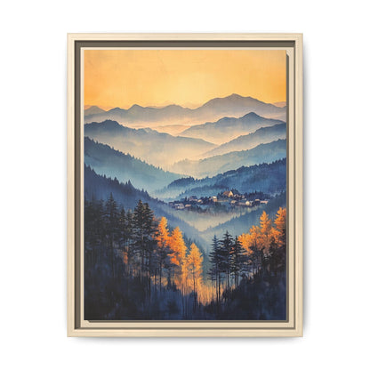 Asheville Wall Art — framed canvas print by Cenzio Atelier