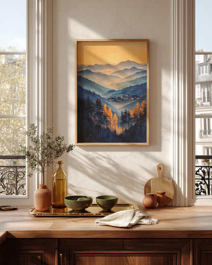 Asheville Wall Art — Cenzio Atelier framed canvas, made to order