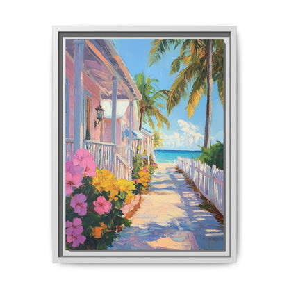 Key West Wall Art — museum-grade cotton canvas in a solid wood frame