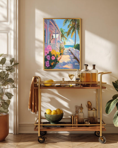 Key West Wall Art — framed canvas print by Cenzio Atelier