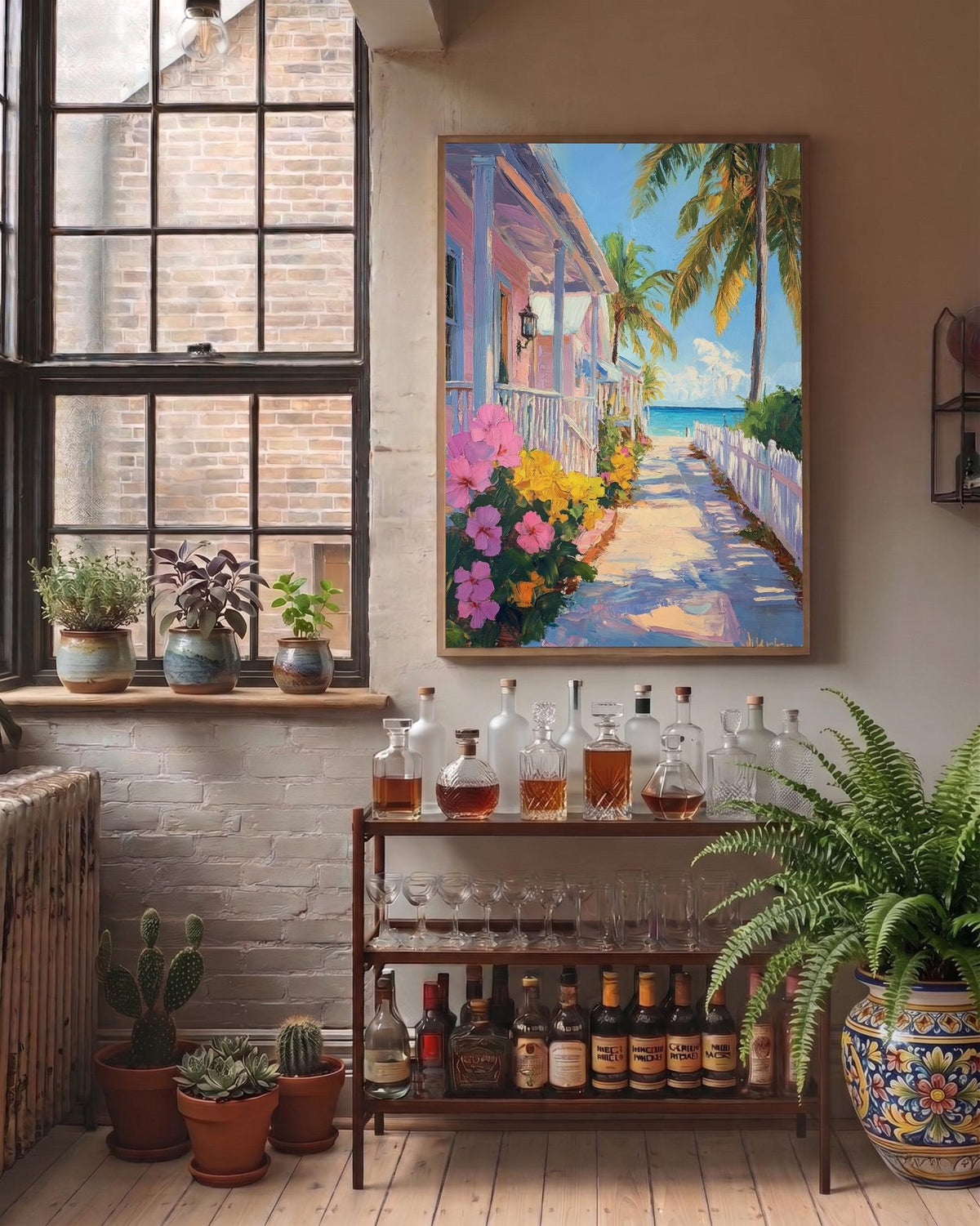 Key West Wall Art — Cenzio Atelier framed canvas, made to order