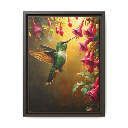 Hummingbird Wall Art — painterly wall art printed and framed to order