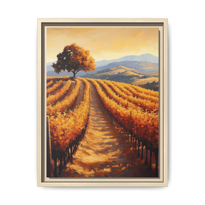 Napa Valley Wall Art — framed canvas print by Cenzio Atelier