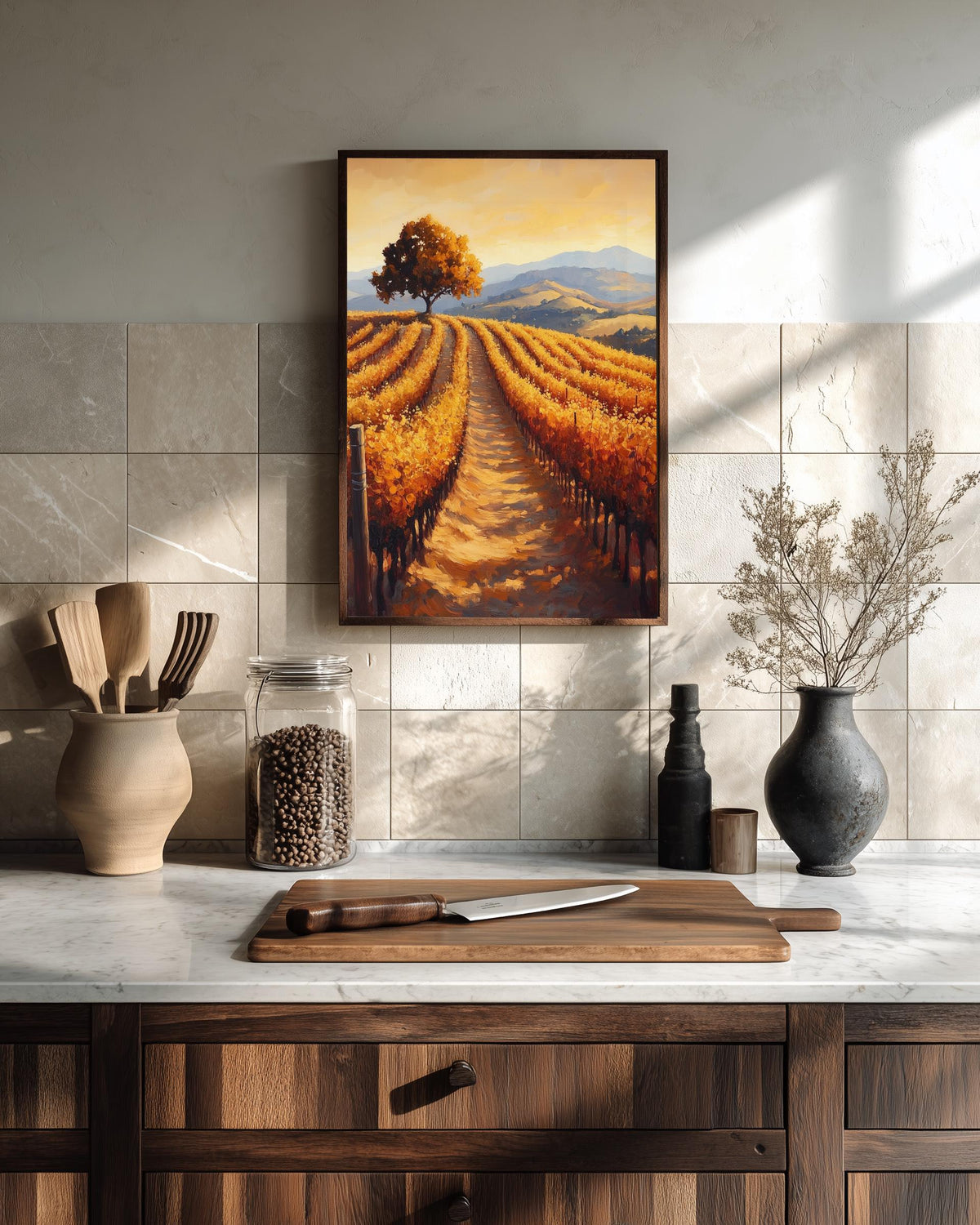 Napa Valley Wall Art — painterly wall art printed and framed to order