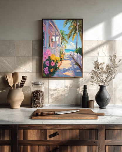 Key West Wall Art — painterly wall art printed and framed to order