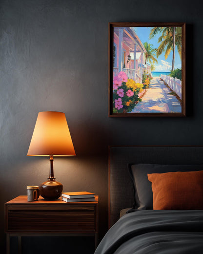 Key West Wall Art — framed canvas print by Cenzio Atelier